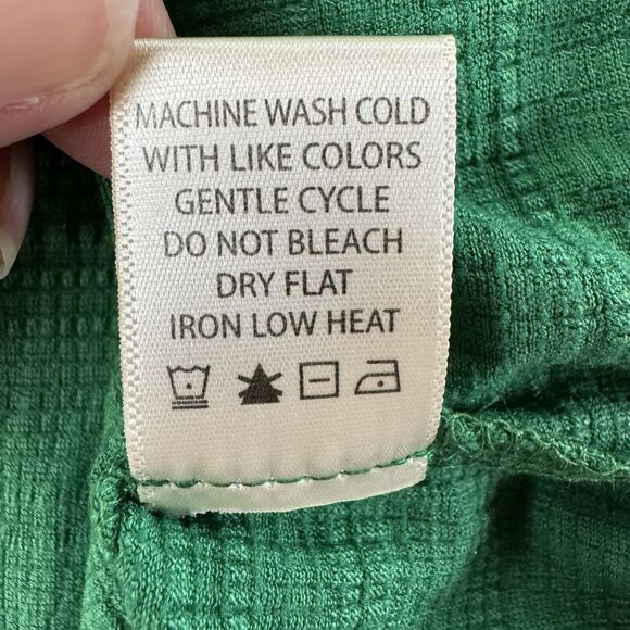 Max Studio Fancy Stitch Work Flutter Short Sleeve Amazon Green Top Size 2X NWT - Picture 12 of 12